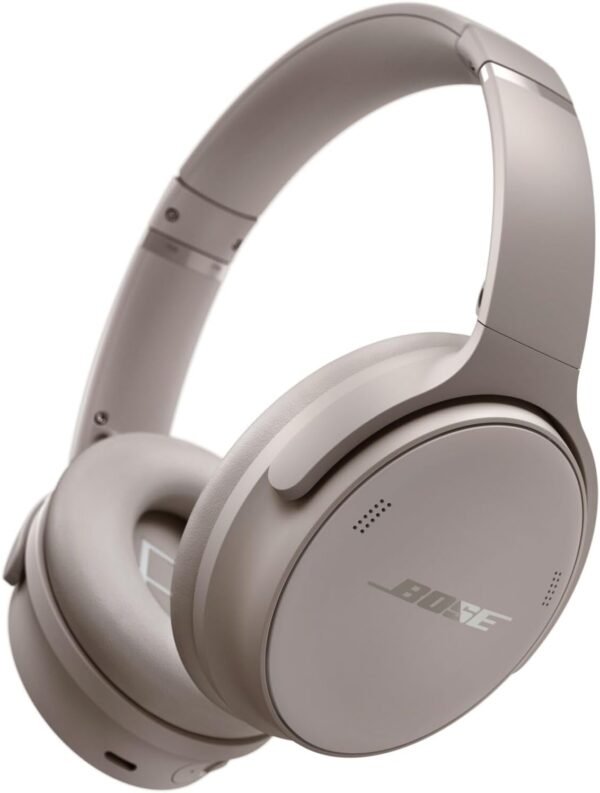 Fones de ouvido Bluetooth Bose QuietComfort, fones de ouvido sem fio com cancelamento de ruído ativo e microfone, graves profundos, até 24 horas de reprodução, arenito - Imagem 2
