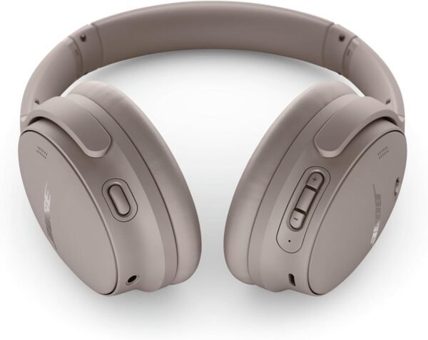 Fones de ouvido Bluetooth Bose QuietComfort, fones de ouvido sem fio com cancelamento de ruído ativo e microfone, graves profundos, até 24 horas de reprodução, arenito - Imagem 4