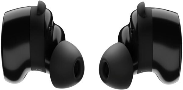 Fones de ouvido Bluetooth Bose QuietComfort, fones de ouvido verdadeiramente sem fio com cancelamento de ruído ativo e microfone, graves profundos, classificação IPX4, até 8,5 horas de reprodução, pretos - Imagem 2
