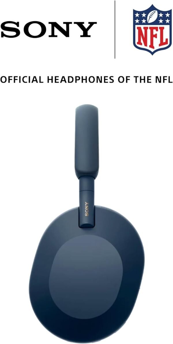 Sony WH-1000XM5: Os melhores fones de ouvido sem fio com cancelamento de ruído, otimizador automático de ruído, bateria de 30 horas, controle de voz Alexa, azul meia-noite - Imagem 3