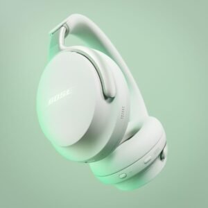 Fones de ouvido Bose QuietComfort Ultra Bluetooth, fones de ouvido sem fio com áudio espacial, cancelamento de ruído com microfone, até 24 horas de reprodução, fumaça branca