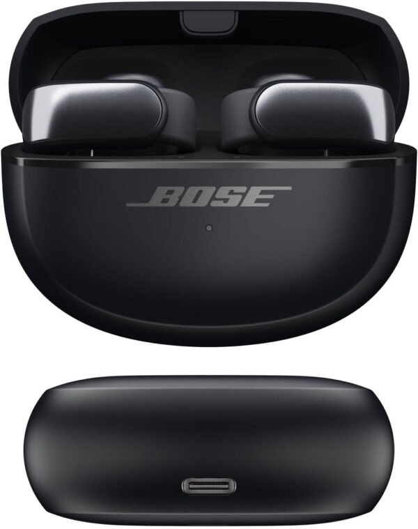 Fones de ouvido Bose Ultra Open Bluetooth, fones de ouvido verdadeiramente sem fio com OpenAudio para maior conscientização, design de encaixe para maior conforto, áudio envolvente, até 48 horas de reprodução, preto - Imagem 4