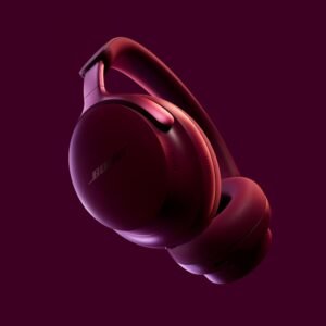 Fones de ouvido Bose QuietComfort Ultra Bluetooth, fones de ouvido sem fio com áudio espacial, cancelamento de ruído com microfone, até 24 horas de reprodução, Deep Plum - cor de edição limitada