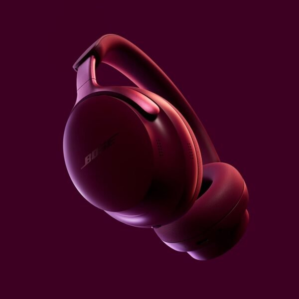 Fones de ouvido Bose QuietComfort Ultra Bluetooth, fones de ouvido sem fio com áudio espacial, cancelamento de ruído com microfone, até 24 horas de reprodução, Deep Plum - cor de edição limitada