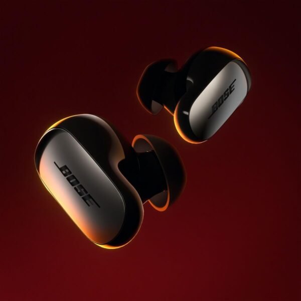 Fones de ouvido Bose QuietComfort Ultra Bluetooth, fones de ouvido sem fio com áudio espacial e cancelamento de ruído ativo de classe mundial, graves profundos, até 6 horas de reprodução, preto - Imagem 2