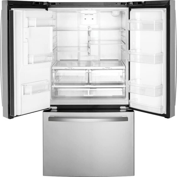 Refrigerador GE® ENERGY STAR® de 25,6 pés cúbicos com porta francesa resistente a impressões digitais - Imagem 4