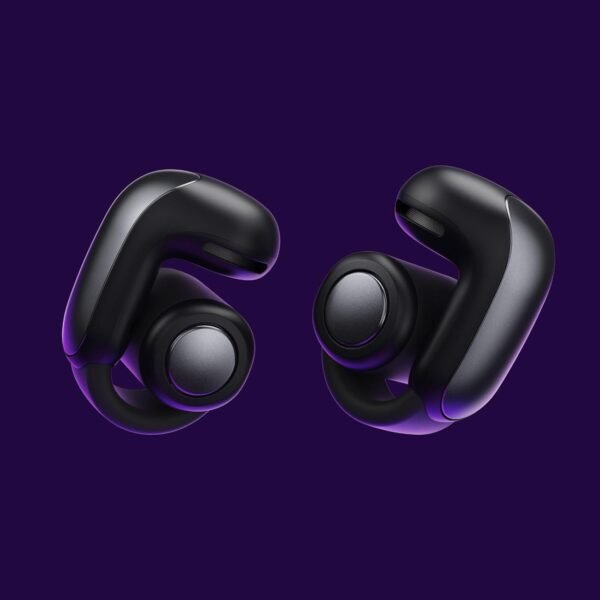 Fones de ouvido Bose Ultra Open Bluetooth, fones de ouvido verdadeiramente sem fio com OpenAudio para maior conscientização, design de encaixe para maior conforto, áudio envolvente, até 48 horas de reprodução, preto