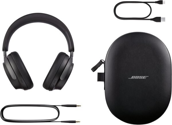 Fones de ouvido Bose QuietComfort Ultra Bluetooth, fones de ouvido sem fio com áudio espacial, cancelamento de ruído com microfone, até 24 horas de reprodução, preto - Imagem 5