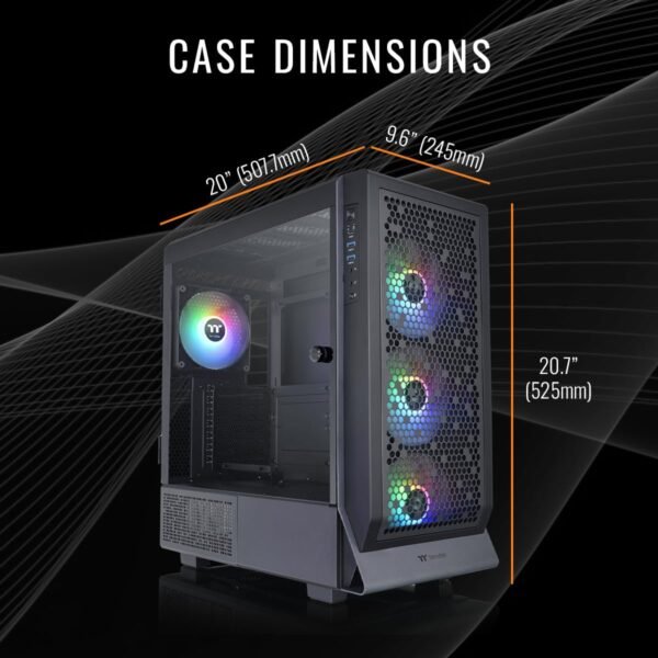 Desktop para jogos Thermaltake LCGS Apollo u2880 (Intel® Core™ Ultra 9 285K, memória ToughRam 32 GB DDR5 6400 MT/s RGB, NVIDIA® GeForce RTX™ 5080, 2 TB NVMe M.2, Wi-Fi, Windows 11) C5BK-Z890-580-LCS - Imagem 3