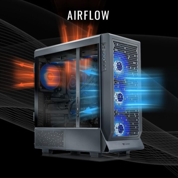 Desktop para jogos Thermaltake LCGS Apollo u2880 (Intel® Core™ Ultra 9 285K, memória ToughRam 32 GB DDR5 6400 MT/s RGB, NVIDIA® GeForce RTX™ 5080, 2 TB NVMe M.2, Wi-Fi, Windows 11) C5BK-Z890-580-LCS - Imagem 4