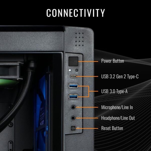 Desktop para jogos Thermaltake LCGS Apollo u2880 (Intel® Core™ Ultra 9 285K, memória ToughRam 32 GB DDR5 6400 MT/s RGB, NVIDIA® GeForce RTX™ 5080, 2 TB NVMe M.2, Wi-Fi, Windows 11) C5BK-Z890-580-LCS - Imagem 5