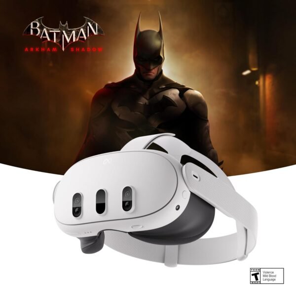 Meta Quest 3 512 GB — Experiências de Realidade Mista Supremas — Obtenha Batman: Arkham Shadow e um teste de 3 meses do Meta Quest+ incluído