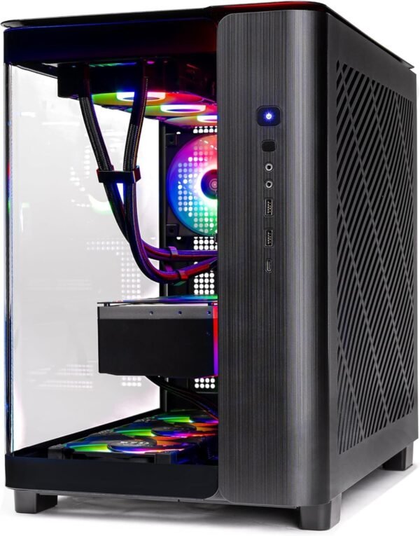 Skytech King 95 Gaming PC Desktop, Ryzen 7 9800X3D 4.7 GHz (5.2 GHz Turbo Boost), NVIDIA RTX 5070 12GB GDDR7, 1TB Gen4 SSD, 32GB DDR5 RAM 6000 RGB, 850W Gold PSU, 360mm ARGB AIO, Wi-Fi, Win 11 Home - Imagem 4