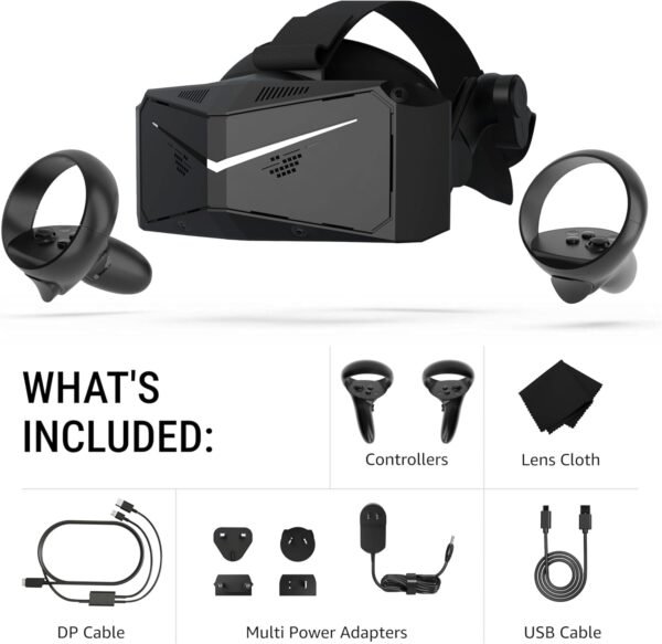 Headset PCVR Pimax Crystal Light Prime - Resolução 8K, Tela QLED, Leve e Confortável, VR de Alta Nitidez para Simulador de Voo, Compatível com MSFS, iRacing e Mais, DMAS e Rastreamento de Farol Opcionais - Imagem 4