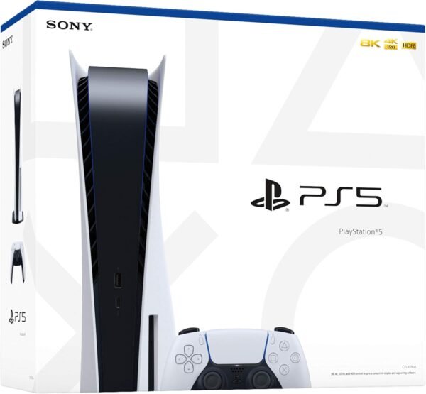 Versão em disco do console Sony PS5 PlayStation 5 - Controle sem fio, CPU x86-64-AMD Ryzen Zen de 8 núcleos, 16 GB de memória GDDR6, 825 GB de armazenamento SSD - Imagem 3
