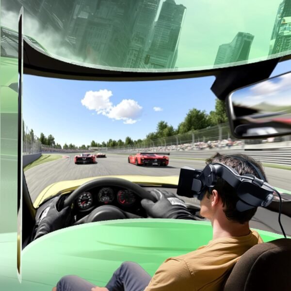 Headset PCVR Pimax Crystal Light Prime - Resolução 8K, Tela QLED, Leve e Confortável, VR de Alta Nitidez para Simulador de Voo, Compatível com MSFS, iRacing e Mais, DMAS e Rastreamento de Farol Opcionais - Imagem 7