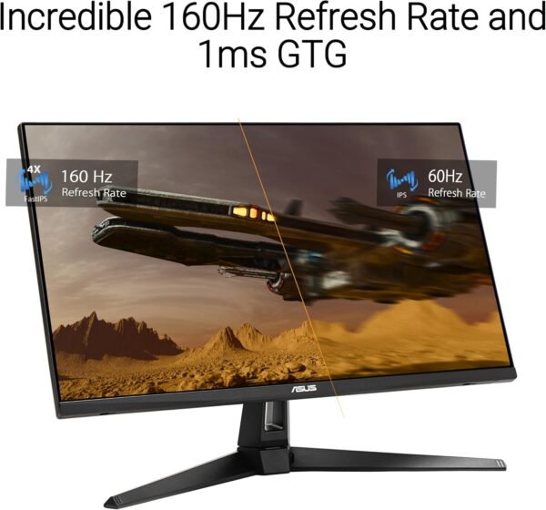 Monitor ASUS TUF Gaming 27” 4K HDR (VG27UQ1A) – 160 Hz, 1 ms, sincronização com desfoque de movimento extremamente baixo, compatível com NVIDIA G-SYNC, AMD FreeSync Premium, 95% DCI-P3, DisplayWidget, 3 anos de garantia - Imagem 5