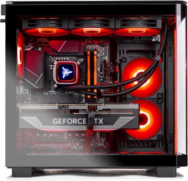 Skytech King 95 Gaming PC Desktop, Ryzen 7 9800X3D 4.7 GHz (5.2 GHz Turbo Boost), NVIDIA RTX 5070 12GB GDDR7, 1TB Gen4 SSD, 32GB DDR5 RAM 6000 RGB, 850W Gold PSU, 360mm ARGB AIO, Wi-Fi, Win 11 Home - Imagem 5