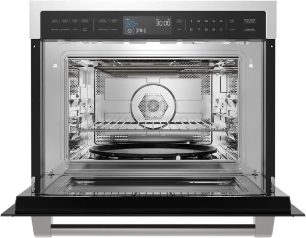 Forno de micro-ondas de embutir Gasland de 24 polegadas, combinação de micro-ondas e forno de convecção, 1000 W, 11 níveis, sensor de cozimento, controle por toque, visor LCD, micro-ondas de parede combinados de 1,6 pés cúbicos, aço inoxidável - Imagem 5