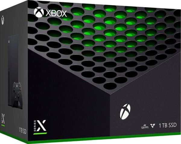 Pacote de console de jogos X-Box Series X - SSD de 1 TB - Console X-Box preto com dois controles sem fio - preto e branco - e cabo HDMI autorizado ahaghug - Imagem 2