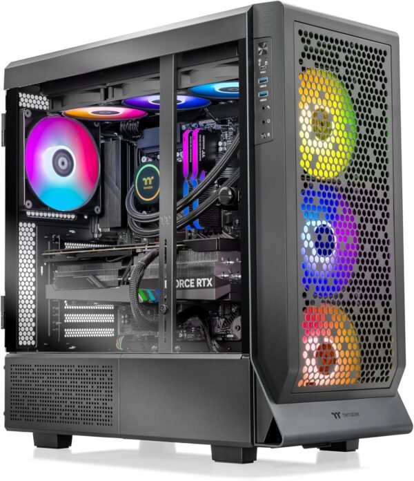 Desktop para jogos Thermaltake LCGS Apollo u2880 (Intel® Core™ Ultra 9 285K, memória ToughRam 32 GB DDR5 6400 MT/s RGB, NVIDIA® GeForce RTX™ 5080, 2 TB NVMe M.2, Wi-Fi, Windows 11) C5BK-Z890-580-LCS